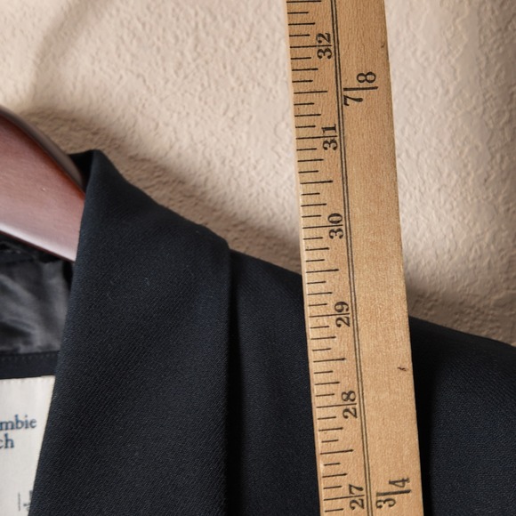 Abercrombie Fitch Dark Navy Single Button Blazer Jacket Womens Size Medium M - Picture 6 of 7